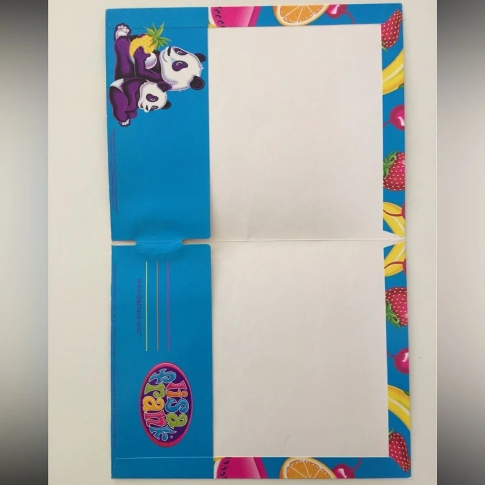 Lisa Frank Panda Fruit Folder